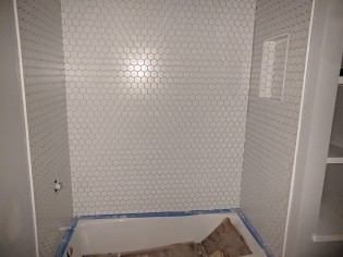 Guest bath tile