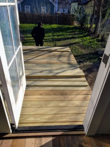 Deck from the kitchen