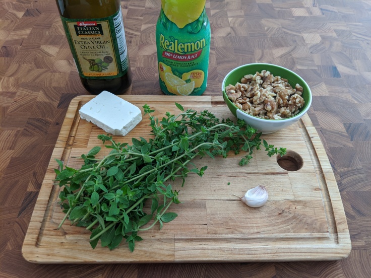 Oregano Feta Pesto Ingredients