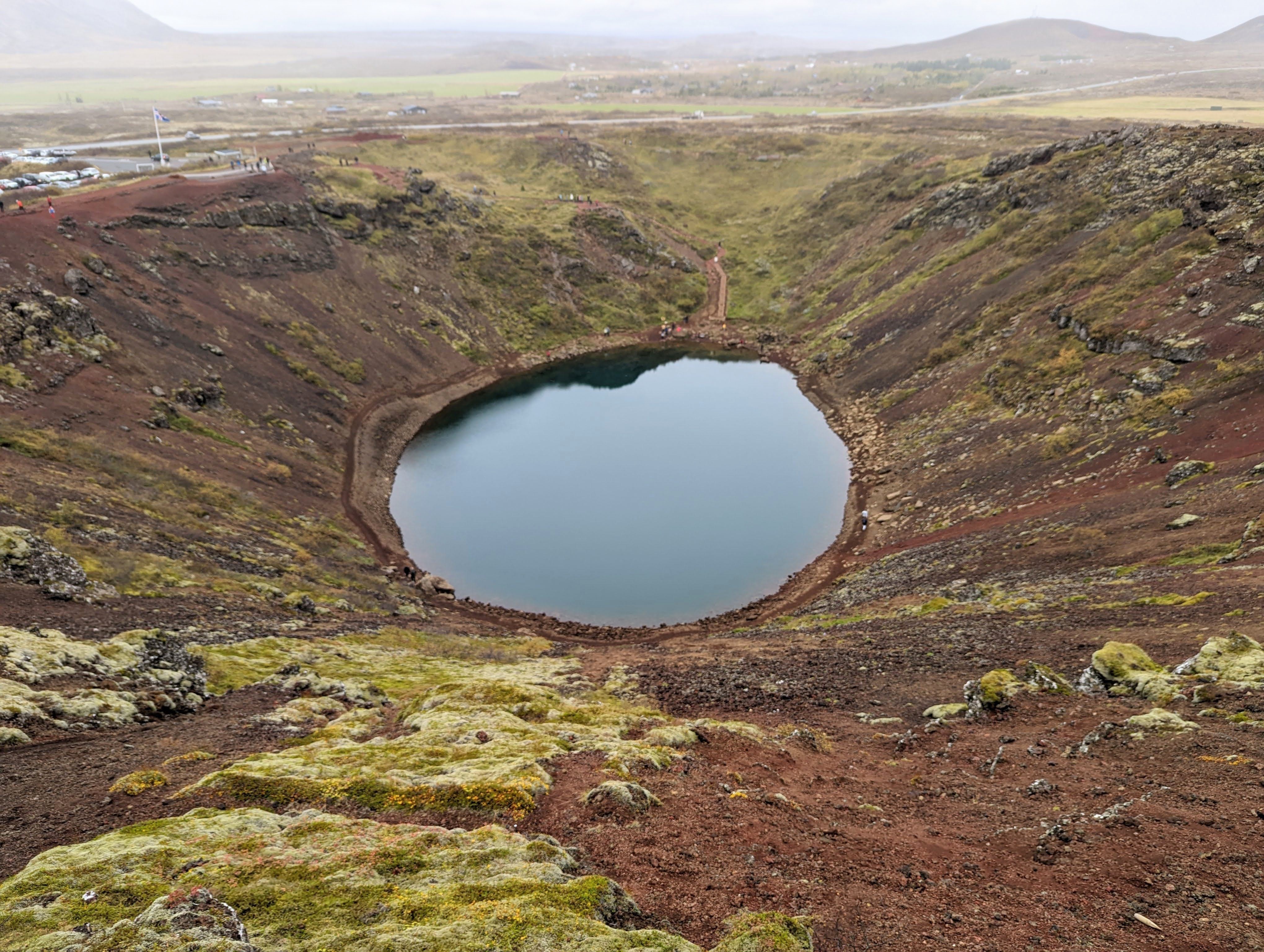 Picture from top of Kerið Crater